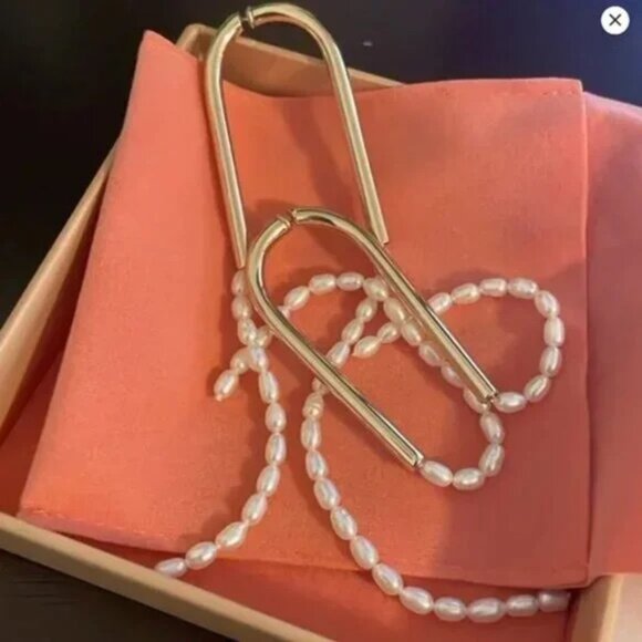 Cult Gaia Gold and White Earrings - Picture 16 of 16